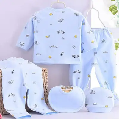 naughty babyloom Baby Winter Suit Set 5 Pieces For New Borns