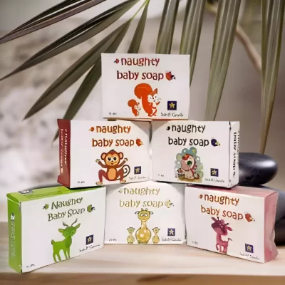 naughty baby soft & gentle glycerin soap (450 gm -Pack of 6x75gm)